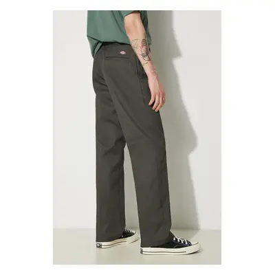 Kalhoty Dickies 874 Work Pant DK0A4XK6OGX pánské, zelená barva, jednoduché, DK0A4XK6OGX-green