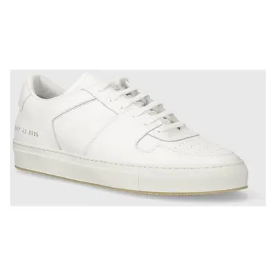 Kožené sneakers boty Common Projects Decades bílá barva, 2417