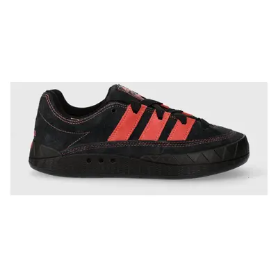 Semišové sneakers boty adidas Originals Adimatic černá barva, IE5900