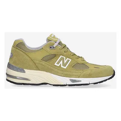 Sneakers boty New Balance W991GGW zelená barva, W991GGW-GGW