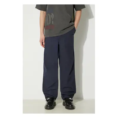 Bavlněné kalhoty Engineered Garments Fatigue Pant tmavomodrá barva, jednoduché, OR299.CT114