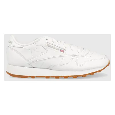 Kožené sneakers boty Reebok Classic CLASSIC LEATHER bílá barva, GY0956.100008495