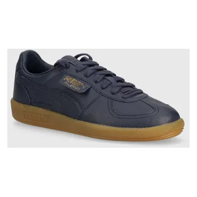 Kožené sneakers boty Puma Palermo Premium tmavomodrá barva, 397246