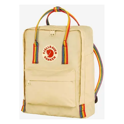 Batoh Fjallraven Rainbow Kanken béžová barva, velký, s potiskem, F23620.115.907-907