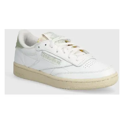 Kožené sneakers boty Reebok Classic Club C 85 Vintage bílá barva, 100074232