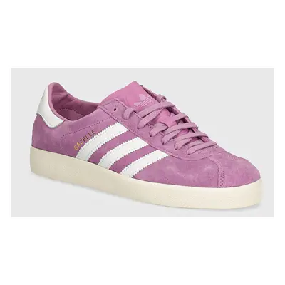 Semišové sneakers boty adidas Originals Gazelle Decon fialová barva, IE9167