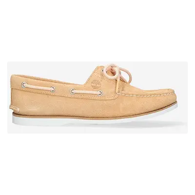 Semišové mokasíny Timberland Classic Boat 2 Eye pánské, béžová barva, A2A79-CREAMY