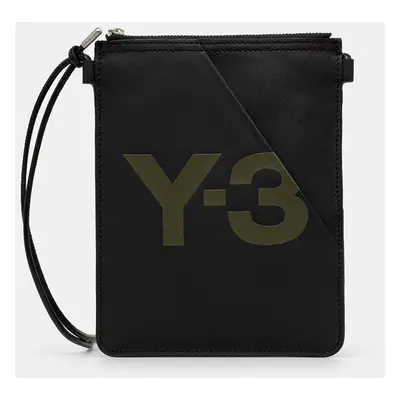 Kožená taška Y-3 Cross Body černá barva, JE2013