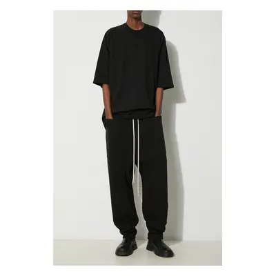 Tepláky Rick Owens Knit Sweat Pants Classic Cargo Drawstring černá barva, hladké, DU01D1370.F.09