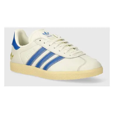 Kožené sneakers boty adidas Originals Gazelle béžová barva, IF4599