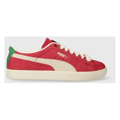 Semišové sneakers boty Puma Suede VTG Origins červená barva