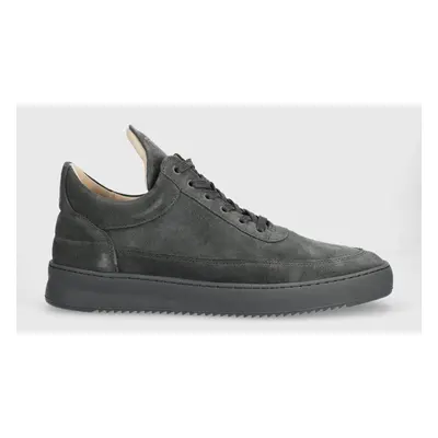 Semišové sneakers boty Filling Pieces Low Top Suede šedá barva, 10122791850