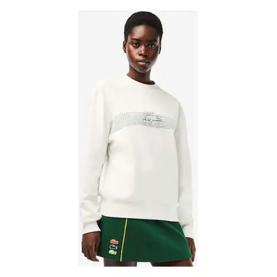 Bavlněná mikina Lacoste Sweatshirts SF5600 70V pánská, bílá barva, s aplikací