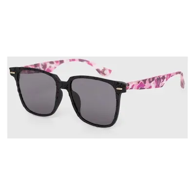 Sluneční brýle A Bathing Ape Sunglasses 1 M pánské, fialová barva, 1I20186009