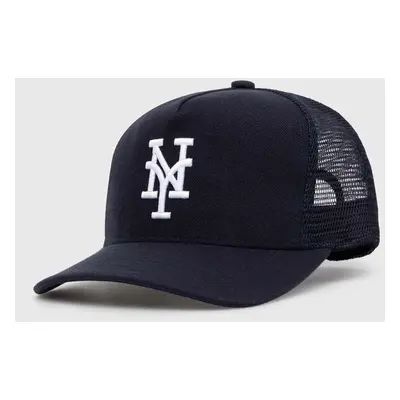 Kšiltovka STAMPD NY Trucker Hat tmavomodrá barva, s aplikací, SLA-U3411HT-NVY