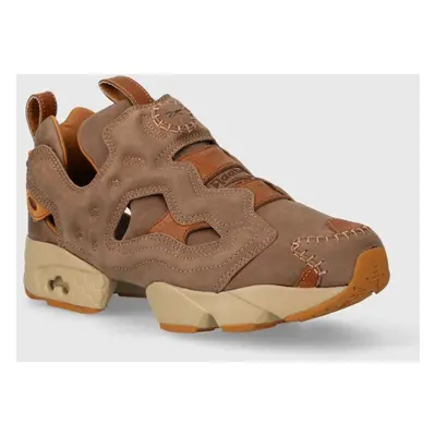 Nubukové tenisky Reebok Classic Instapump Fury 94 hnědá barva, 100074126