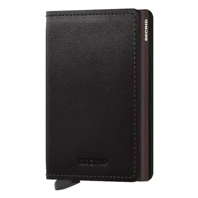 Kožená peněženka Secrid Slimwallet Origina černá barva, SO.BLACK.BROWN