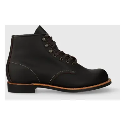 Kožené boty Red Wing Blacksmith pánské, černá barva, 3345