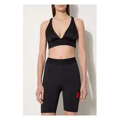 Tréninkové šortky Puma X Vogue dámské, černá barva, s potiskem, high waist, 535080-01