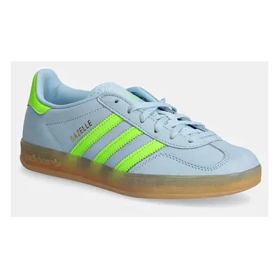 Nubukové tenisky adidas Originals Gazelle Indoor W modrá barva, JI1372