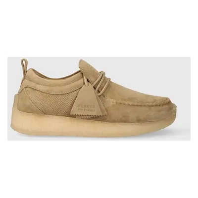 Semišové polobotky Clarks Originals x Ronnie Fieg Maycliffe pánské, béžová barva, 26173371