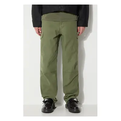 Bavlněné kalhoty Filson Field Cargo Pants zelená barva, ve střihu cargo, FMPAN0016