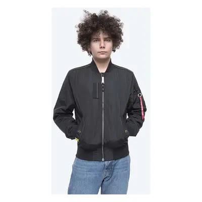 Bomber bunda Alpha Industries MA-1 Parachute 116104 03 černá barva, přechodná