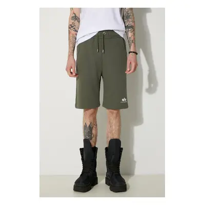 Kraťasy Alpha Industries pánské, zelená barva, 116363.142