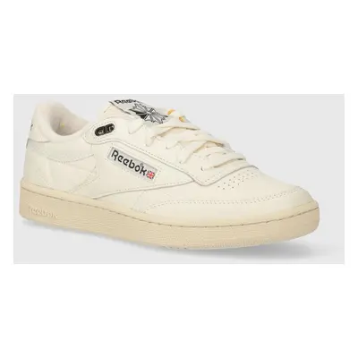 Kožené sneakers boty Reebok Classic Club C 85 Vintage béžová barva, 100033000