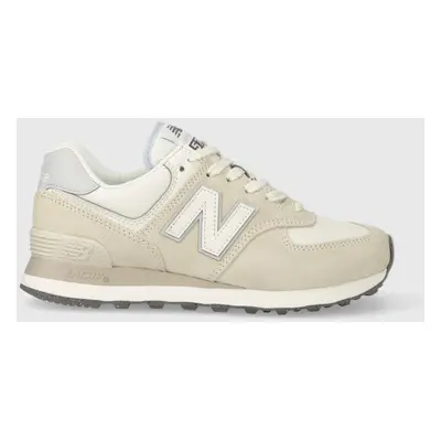 Sneakers boty New Balance WL574AA2 béžová barva