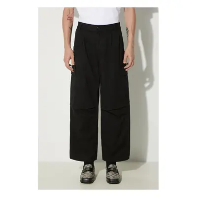 Bavlněné kalhoty Carhartt WIP Cole Cargo Pant černá barva, jednoduché, I031218-BLACK