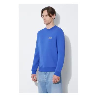 Bavlněná mikina A.P.C. sweat rider pánská, hladká, COEZD-H27699