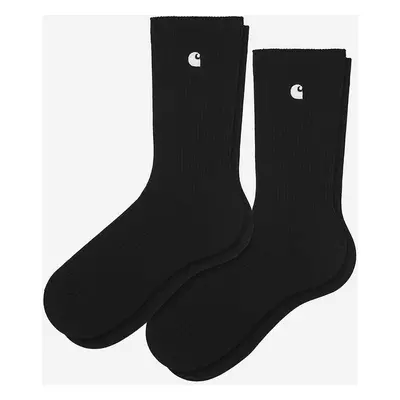 Ponožky Carhartt WIP Madison Pack Socks 2-pack černá barva, I030923-BLACK/WHIT