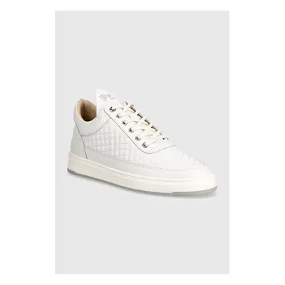 Kožené sneakers boty Filling Pieces Low Top bílá barva, 10100151901