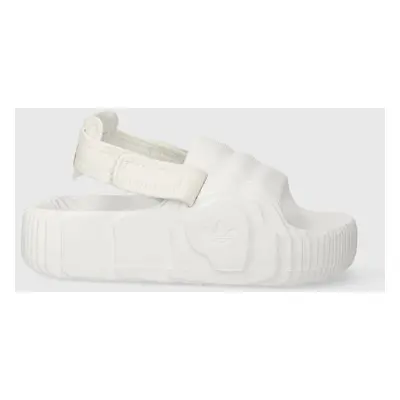 Sandály adidas Originals Adilette 22 XLG dámské, bílá barva, na platformě, IG5749