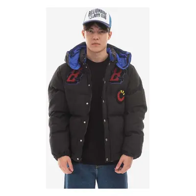 Péřová bunda Billionaire Boys Club Leopard Hooded Down Jacket B22303 pánská, černá barva, zimní