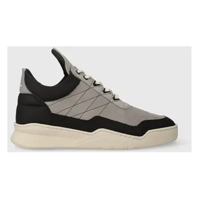 Kožené sneakers boty Filling Pieces Low Top Tweek šedá barva, 10127681878