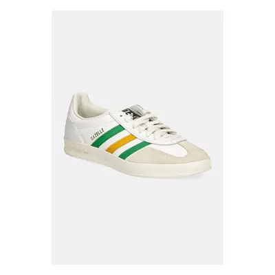 Kožené sneakers boty adidas Originals Gazelle Indoor bílá barva, IE9092