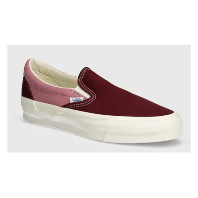 Tenisky Vans Premium Classics LX Slip-On Reissue 98 vínová barva, VN000CSE5T21