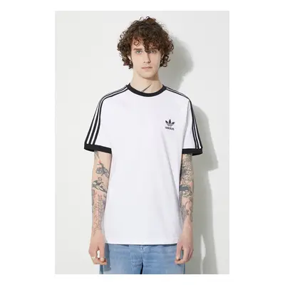 Bavlněné tričko adidas Originals Adicolor Classics 3-Stripes Tee bílá barva, IA4846