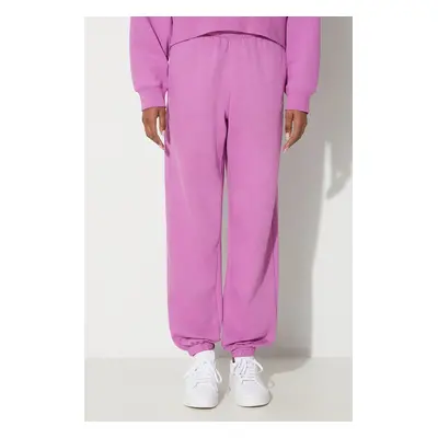 Tepláky adidas Originals Essentials Fleece Joggers růžová barva, hladké, IR5964