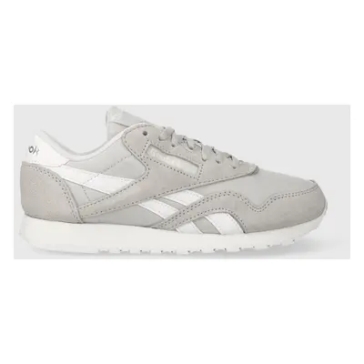 Sneakers boty Reebok Classic šedá barva