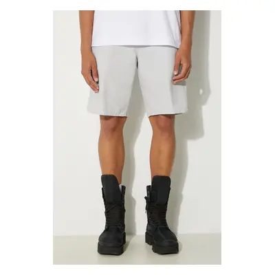 Bavlněné šortky Carhartt WIP Single Knee Short šedá barva, I027942.29J02