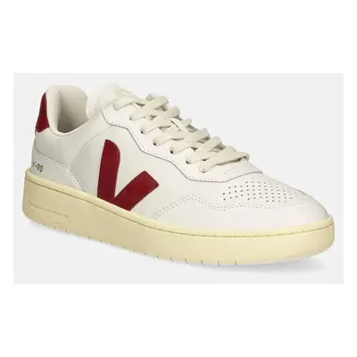 Kožené sneakers boty Veja V-90 bílá barva, VD2003657B