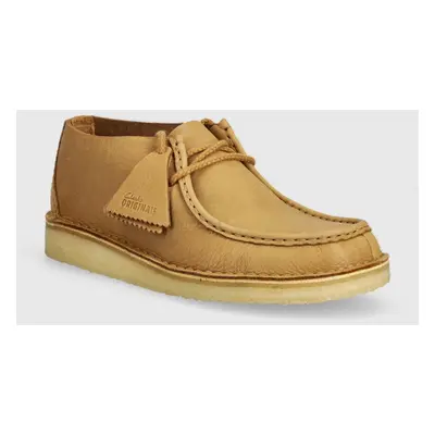 Nubukové polobotky Clarks Originals Desert Nomad hnědá barva, 26176543