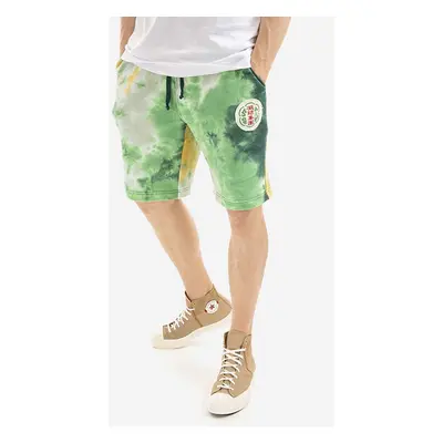 Bavlněné šortky CLOT Badge Shorts CLSRS50016-GREEN zelená barva