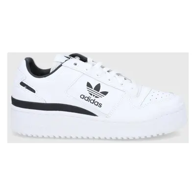 Kožené boty adidas Originals Forum Bold bílá barva, GY5921-WHT/BLK