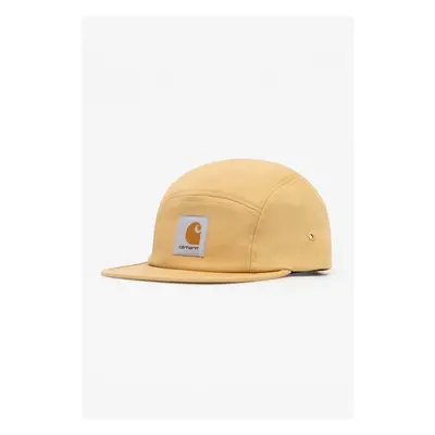 Bavlněná baseballová čepice Carhartt WIP Backley Cap béžová barva, s aplikací, I016607.1YHXX