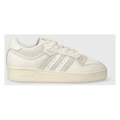 Kožené sneakers boty adidas Originals Rivalry 86 Low šedá barva, IE7139