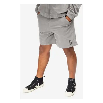 Kraťasy Billionaire Boys Club Corduroy Shorts B22208 pánské, šedá barva